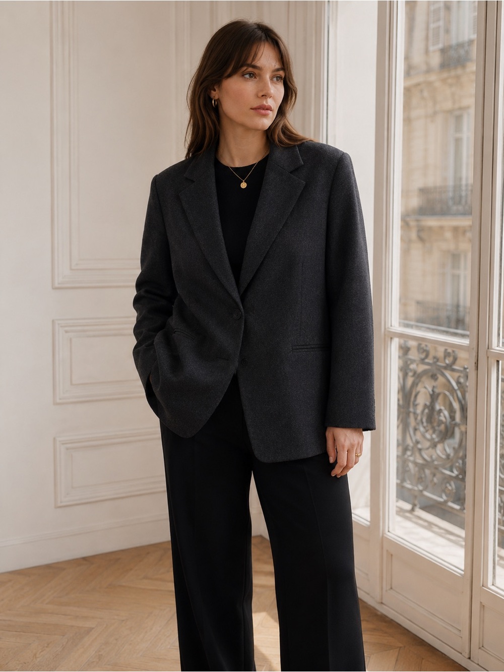 Zara Wool Linen blend blazer size XL